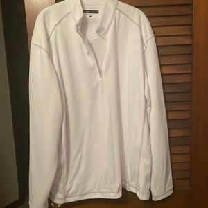 Pebble Beach XL white 1/4 zip